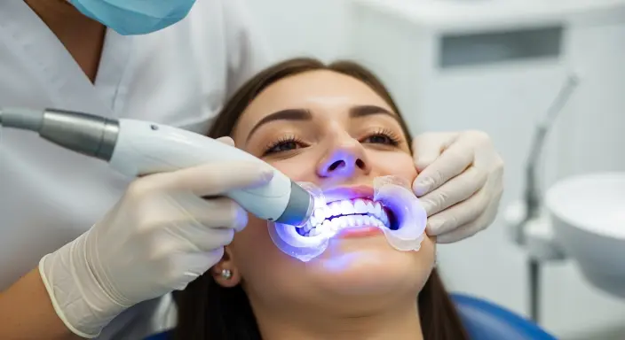 Laser Dental Whitening Woman